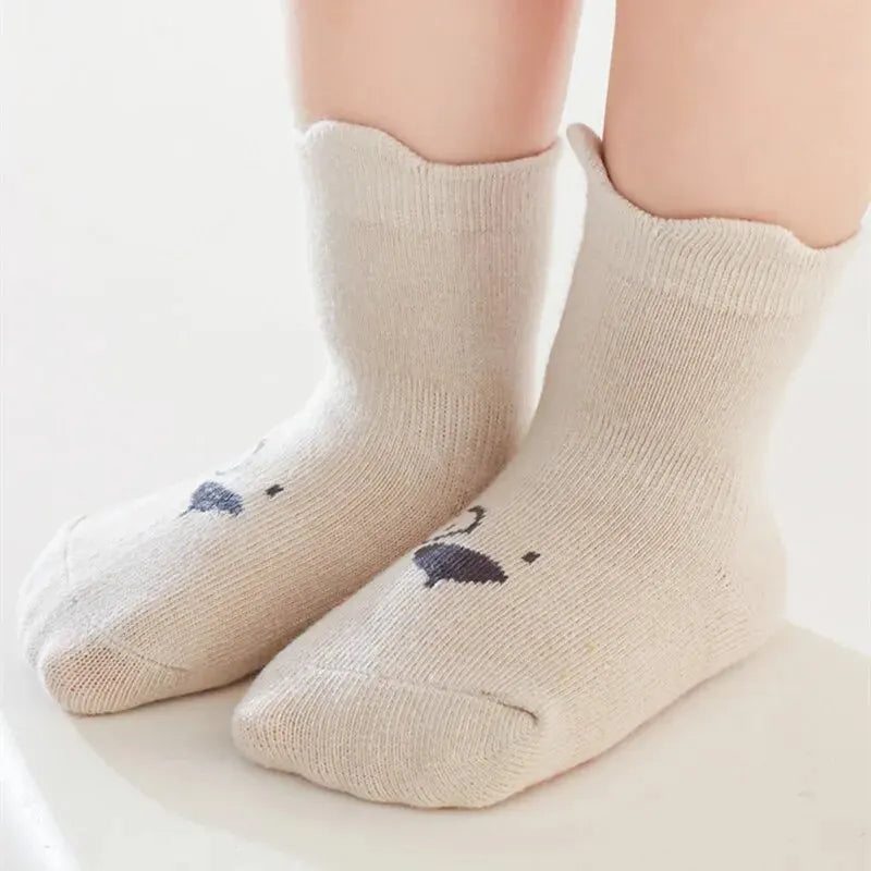 SnugSteps Baby Cotton Socks with Rubber Grips