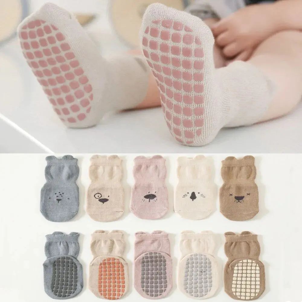 SnugSteps Baby Cotton Socks with Rubber Grips