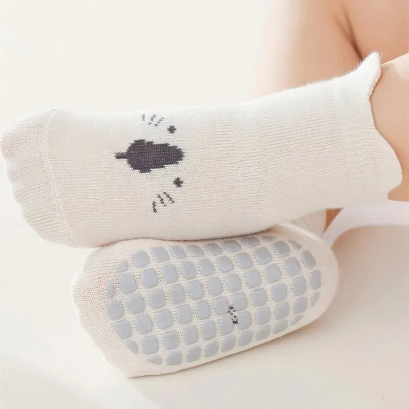 SnugSteps Baby Cotton Socks with Rubber Grips